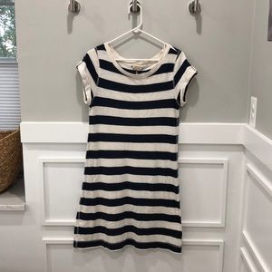 Banana Republic Navy/Cream Stripe Dress